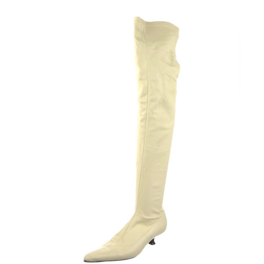 KHAITE Beautiful Cream Over-the-Knee Boots